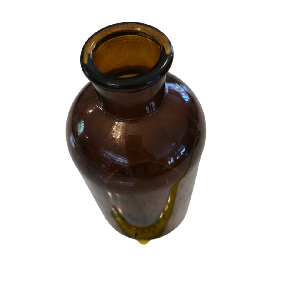 Source Unknown Warm Brown Glass Vase
